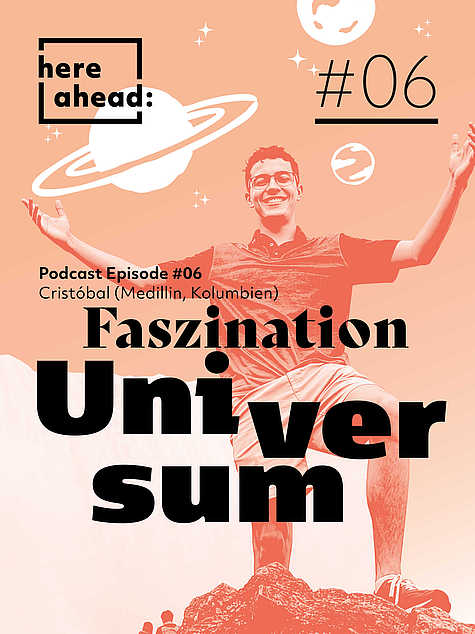 Here Ahead Plakat 06 Poster mit Porträt und Text aus der Podcastreihe „Wurzeln & Wege“ von HERE AHEAD