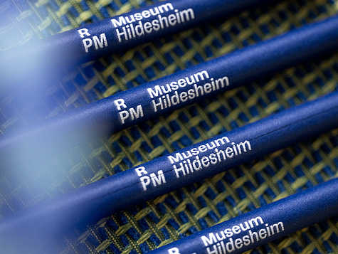 Stift, bedruckt mit dem Logo des RPM Museum