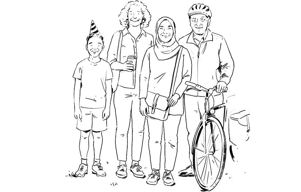 Personas aus der Machbarkeitsstudie des LWL-Museums Zeche Hannover mit biografischen Informationen und Nutzungsszenarien.