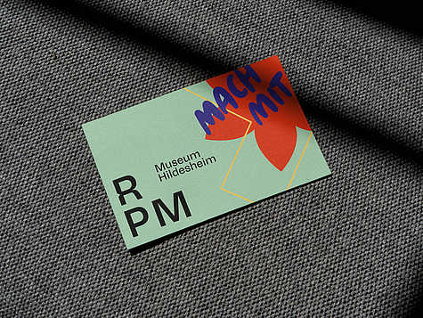 Visitenkarte des RPM Museums im neuen Corporate Design.