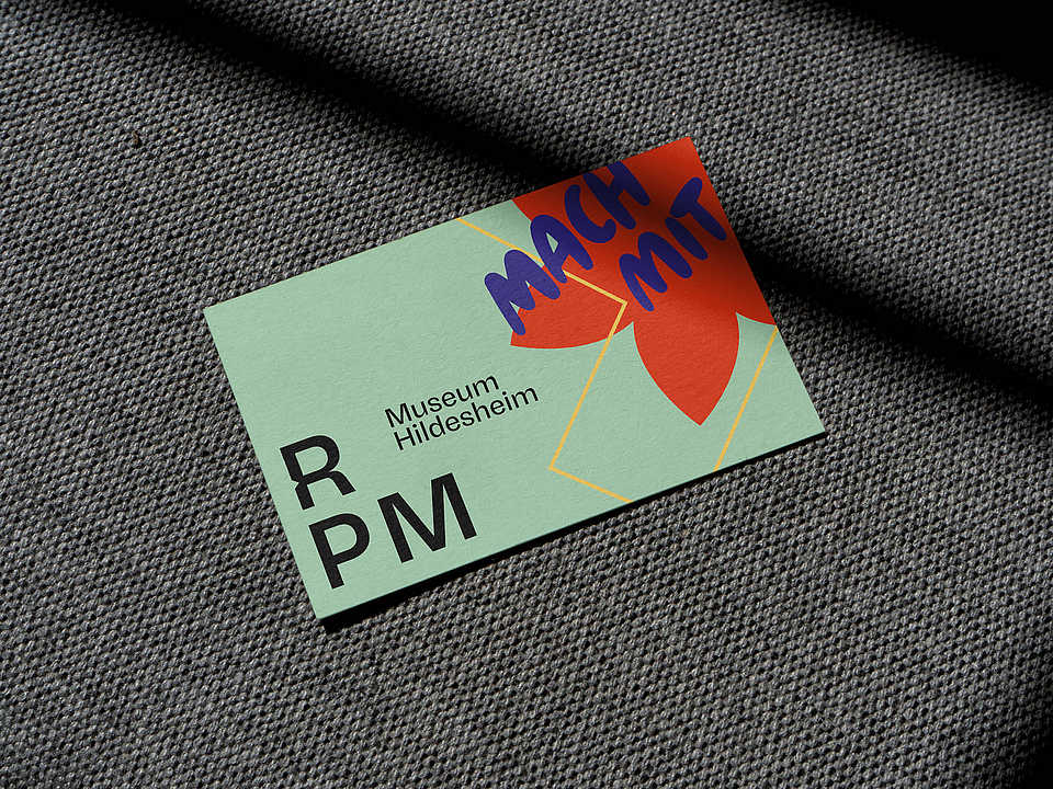Visitenkarte des RPM Museums im neuen Corporate Design.