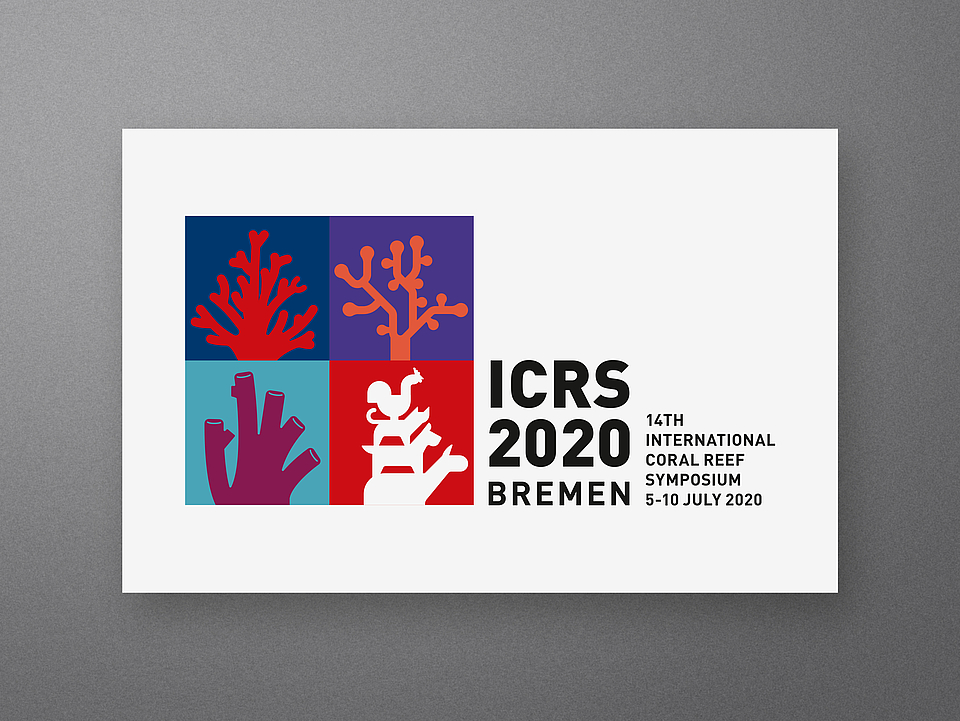 Logo Visitenkarte International Coral Reef Symposium 2020